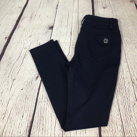MICHAEL Michael Kors Stretchy Ponte Pants Navy - Picture 6 of 11
